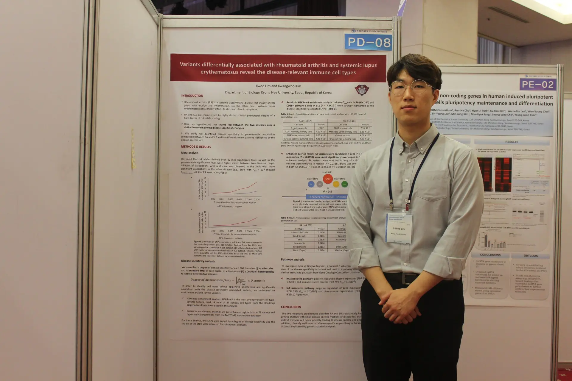 Read more about the article Jiwoo presenting a poster in the KOGO conference
